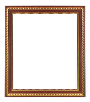 vintage frame.  Isolated on white. photo