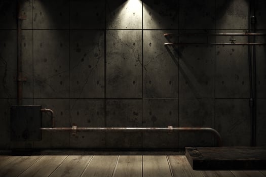 Grunge abstract room with urban metallic background. 3d rendering photo