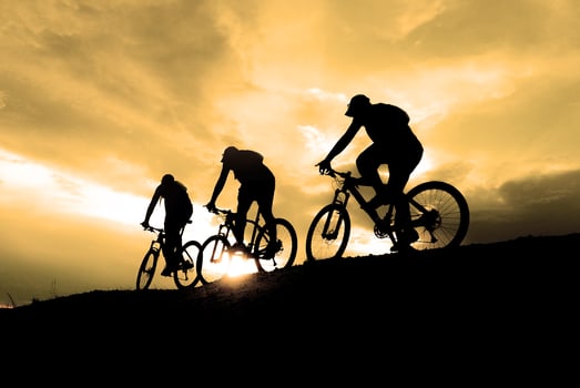 man riding mountain bike Adventure and Travel Ideas photo