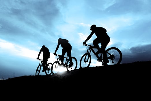 man riding mountain bike Adventure and Travel Ideas photo