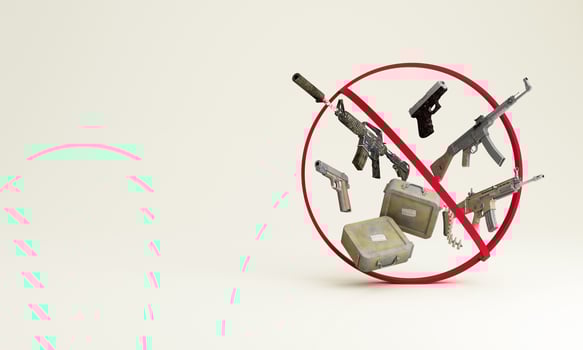 calls to Stop war No war, stop war, russian aggression. 3d render photo