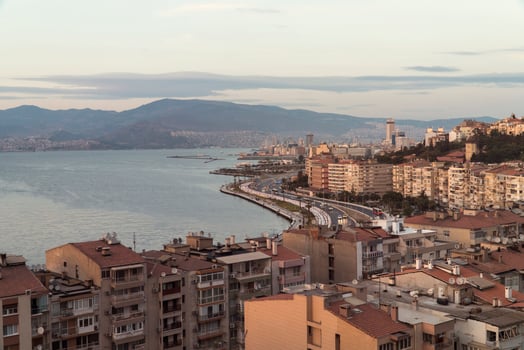 skyline of the izmir gulf photo