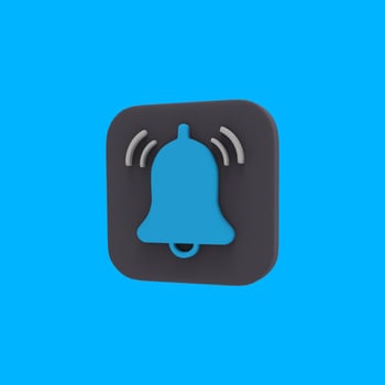 3D Alarm Symbol Render photo