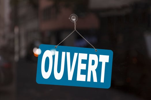 French open sign photo