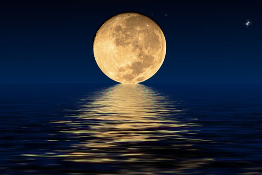 Moon and shadows photo