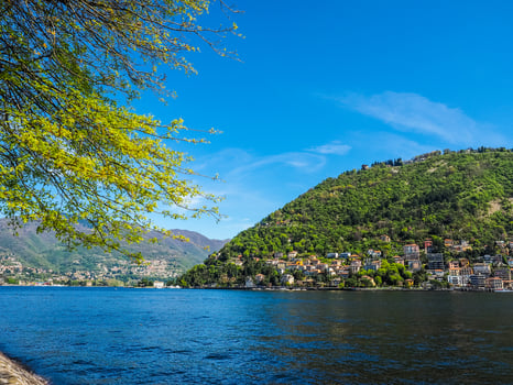 HDR View of Lake Como photo