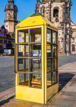 HDR Phone box in Dresden photo