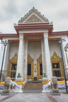 Wat Bowon Niwet is landmark in Thailand photo
