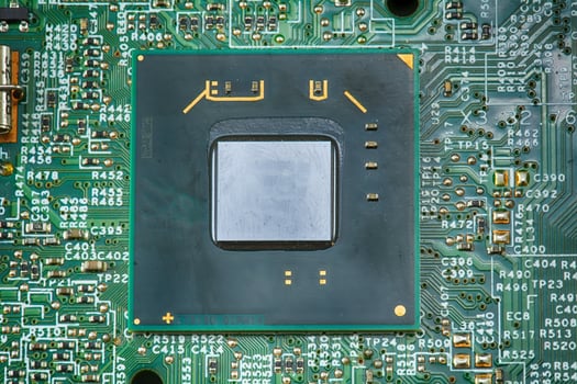 Components of the motherboard photo