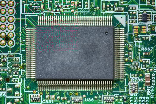 Components of the motherboard photo