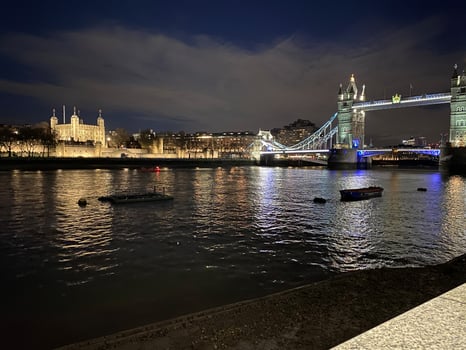 A view of Tower Bridge in London photo