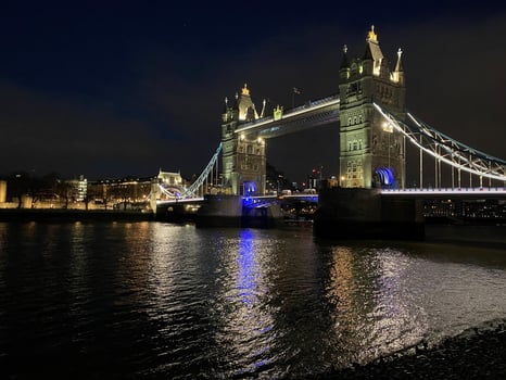 A view of Tower Bridge in London photo