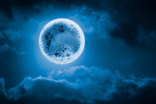The Moon and deep space photo