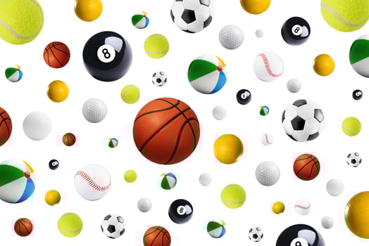 many different balls photo
