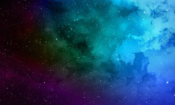 The Moon and deep space photo