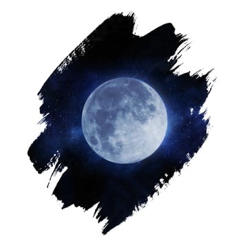 The Moon and deep space photo