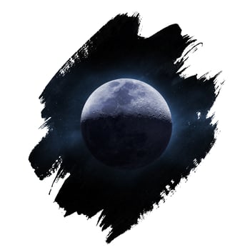 The Moon and deep space photo