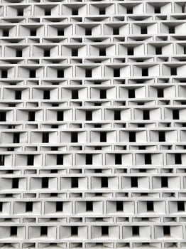 Abstract white brick wall texture for pattern background. portrait picture. photo