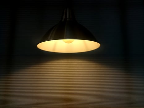 The light from the lamp for decorate room. photo
