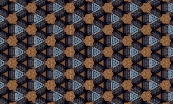 Seamless repeating colorful slanting kaleidoscopic pattern for backgrounds, design and wallpapers. High quality illustration photo