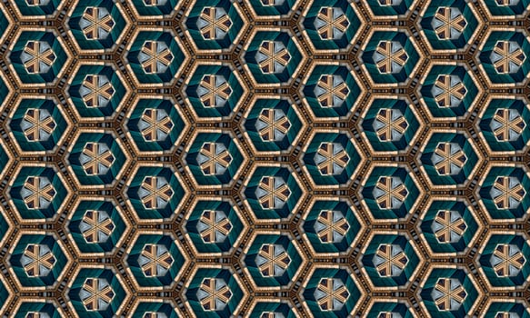Seamless repeating colorful slanting kaleidoscopic pattern for backgrounds, design and wallpapers. High quality illustration photo
