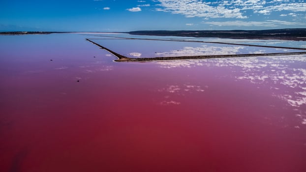 Aerial Views Of Hutt Lagoon WA photo