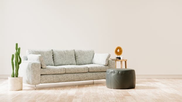 Modern vintage interior of living room - 3D Rendering photo