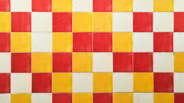 Colorful tile wall photo