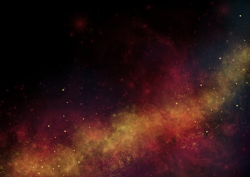 Colorful space background with stars photo