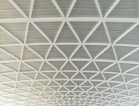 Roof top structure steel beams photo