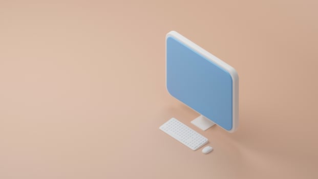Blank computer illustration photo