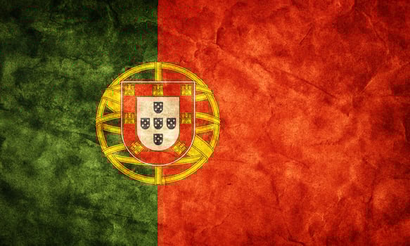 Portugal grunge flag. Item from my vintage, retro flags collection photo