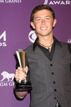 LAS VEGAS - APR 1 - Scotty McCreery in the press room at the 2012 Academy of Country Music Awards at MGM Grand Garden Arena on April 1, 2010 in Las Vegas, NV photo