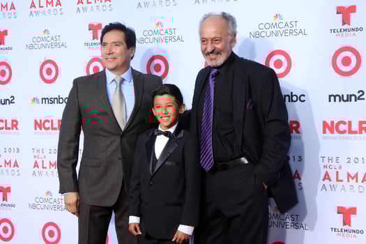 LOS ANGELES, SEP 27 - Benito Martinez, Luke Ganalon, Castulo Guerra at the 2013 ALMA Awards, Arrivals at Pasadena Civic Auditorium on September 27, 2013 in Pasadena, CA photo