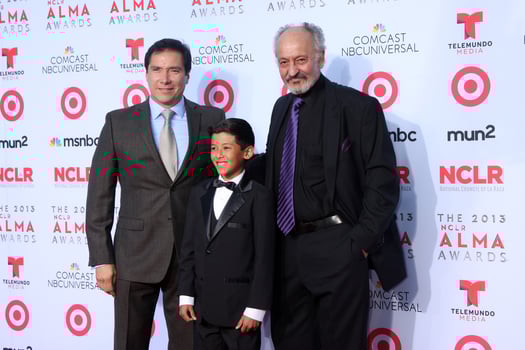 LOS ANGELES, SEP 27 - Benito Martinez, Luke Ganalon, Castulo Guerra at the 2013 ALMA Awards, Arrivals at Pasadena Civic Auditorium on September 27, 2013 in Pasadena, CA photo