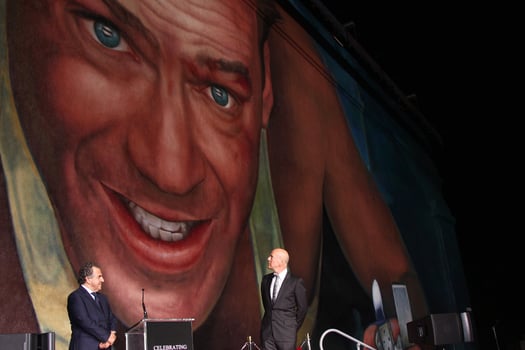 LOS ANGELES, JAN 31 - Bruce Willis at the A Good Day to Die Hard mural unveiling event at the 20th Century Fox Studios on January 31, 2013 in Los Angeles, CA. photo