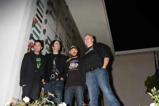 LOS ANGELES, SEP 15 - Adam Green, Joe Lynch, Adam Rifkin, Tim Sullivan arrives at the Chillerama Premiere at Hollywood Forever Cemetary on September 15, 2011 in Los Angeles, CA photo