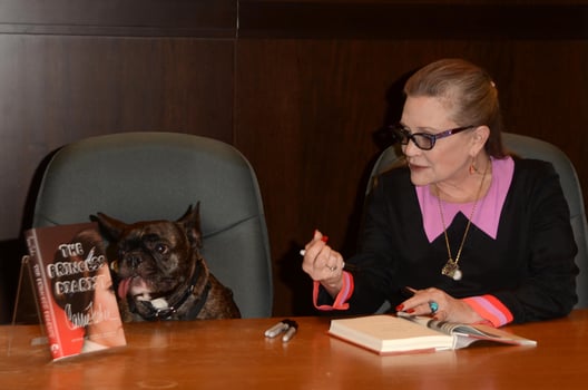 LOS ANGELES, NOV 28 - Carrie Fisher at the Book Signing for The Princess Diarist at Barnes and Noble on November 28, 2016 in Los Angeles, CA photo