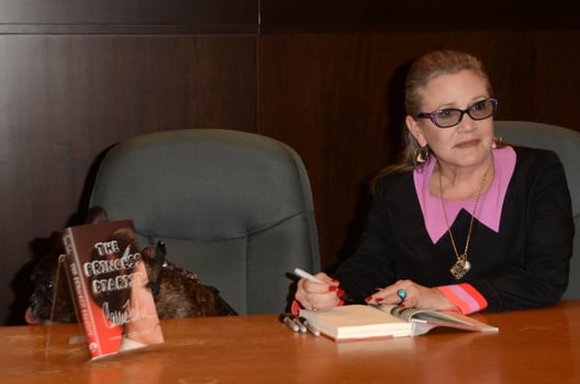 LOS ANGELES, NOV 28 - Carrie Fisher at the Book Signing for The Princess Diarist at Barnes and Noble on November 28, 2016 in Los Angeles, CA photo