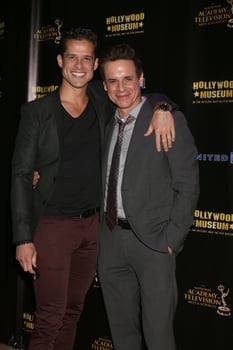 LOS ANGELES, APR 27 - Miles Gaston Villanueva, Christian LeBlanc at the 2016 Daytime EMMY Awards Nominees Reception at the Hollywood Museum on April 27, 2016 in Los Angeles, CA photo