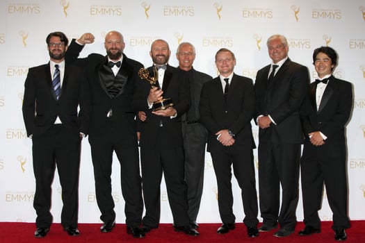 LOS ANGELES, AUG 16 - Deadliest Catch, Cinematraphy for a Reality Program at the 2014 Creative Emmy Awards, Press Room at Nokia Theater on August 16, 2014 in Los Angeles, CA photo