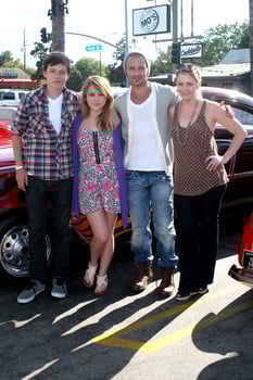 LOS ANGELES, AUG 11 - Nick Robinson, Taylor Spreitler, Joey Lawrence, Melissa Joan Hart arrives to Disney Pixar Celebrates The Launch Of The World Of Cars Online at Bob s Big Boy on August 11, 2010 in Burbank, CA photo