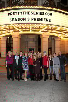 LOS ANGELES, OCT 27 - Cast and Crew arrives at the Pretty Season 3 Webseries Screening at Warner Brother Studio on October 27, 2011 in Burbank, CA photo