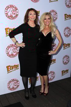 LOS ANGELES, OCT 17 - Cassandra Peterson, Bridget Marquardt at the Elvira - Mistress Of The Dark Coffin Table Book Launch at Roosevelt Hotel on October 17, 2016 in Los Angeles, CA photo