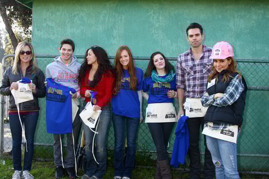 LOS ANGELES, FEB 9 - Kelly Sullivan, Jimmy Dreshler, Theresa Castillo, Emily Wilson, Jen Lilley, Jason Thompson, Lisa LoCicero at the 4th General Hospital Habitat for Humanity Fan Build Day at the 191 E Marker Street on February 9, 2013 in Long Beach, CA photo