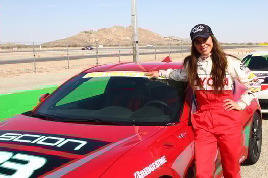 LOS ANGELES, MAR 23 - Kate del Castillo with the Scion FR-S at the 37th Annual Toyota Pro Celebrity Race training at the Willow Springs International Speedway on March 23, 2013 in Rosamond, CA   EXCLUSIVE PHOTO