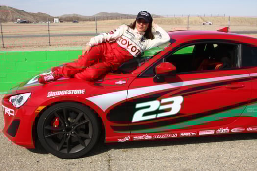 LOS ANGELES, MAR 23 - Kate del Castillo with the Scion FR-S at the 37th Annual Toyota Pro Celebrity Race training at the Willow Springs International Speedway on March 23, 2013 in Rosamond, CA   EXCLUSIVE PHOTO