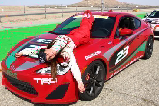 LOS ANGELES, MAR 23 - Kate del Castillo with the Scion FR-S at the 37th Annual Toyota Pro Celebrity Race training at the Willow Springs International Speedway on March 23, 2013 in Rosamond, CA   EXCLUSIVE PHOTO