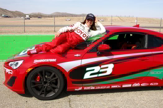 LOS ANGELES, MAR 23 - Kate del Castillo with the Scion FR-S at the 37th Annual Toyota Pro Celebrity Race training at the Willow Springs International Speedway on March 23, 2013 in Rosamond, CA   EXCLUSIVE PHOTO