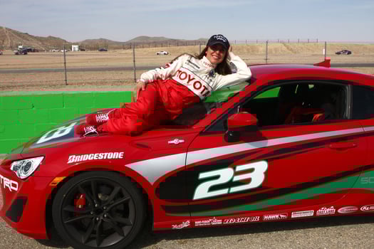 LOS ANGELES, MAR 23 - Kate del Castillo with the Scion FR-S at the 37th Annual Toyota Pro Celebrity Race training at the Willow Springs International Speedway on March 23, 2013 in Rosamond, CA   EXCLUSIVE PHOTO